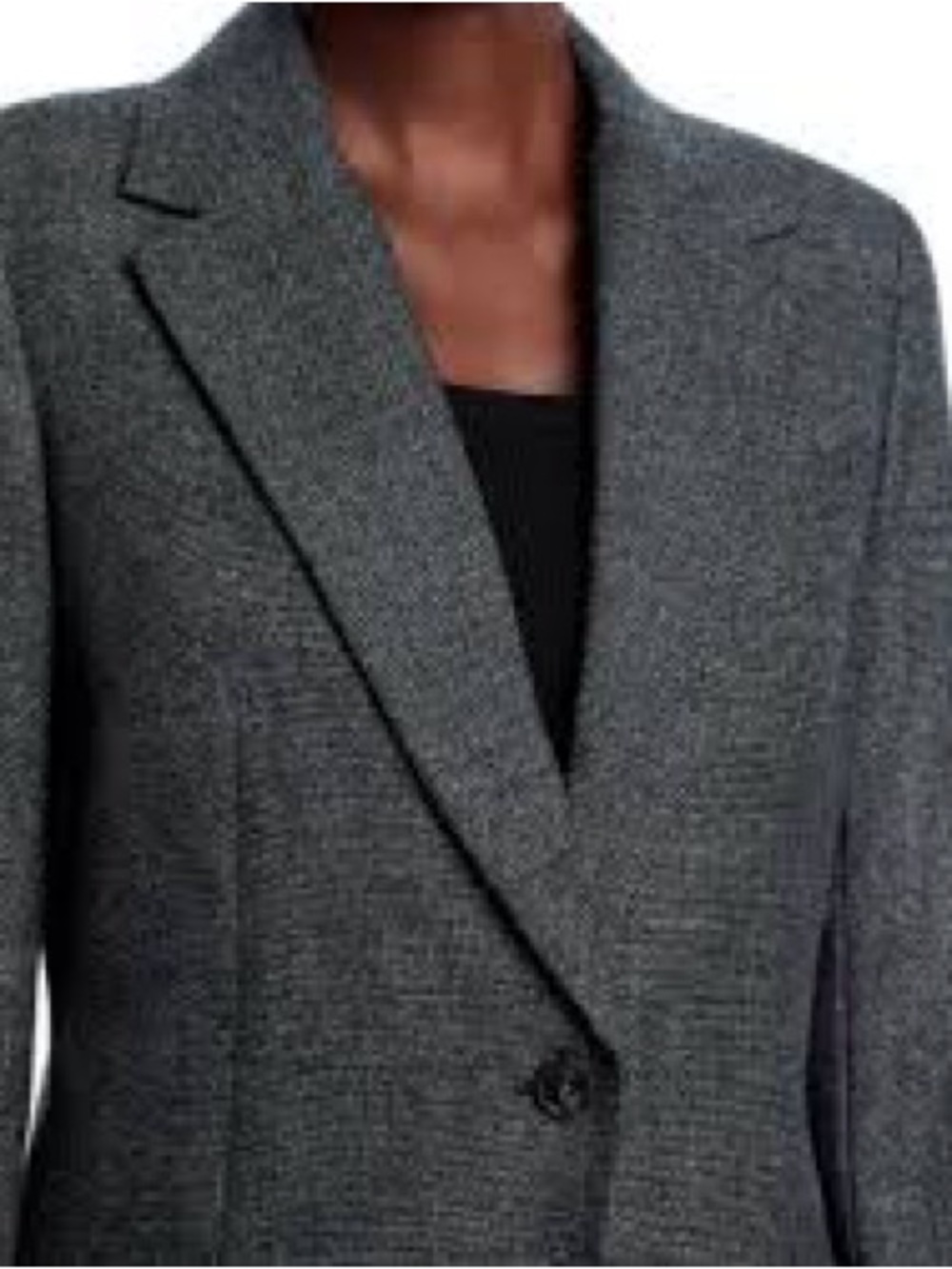 THEORY Eldima Wool Classic Gray Black Blazer Jacket Button Designer Luxury 6